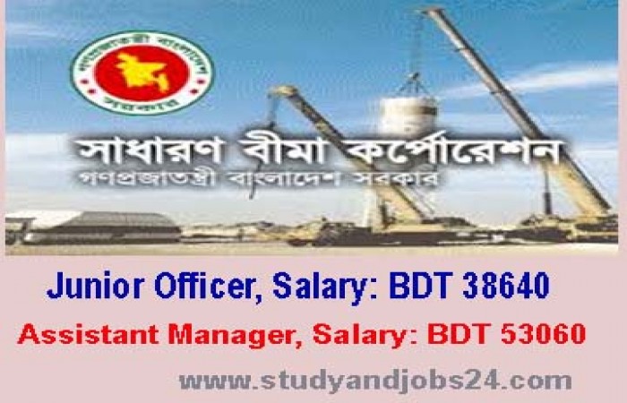 Job Vacancies at Sadharan Bima Corporation as Junior Officer, Salary BDT 38640