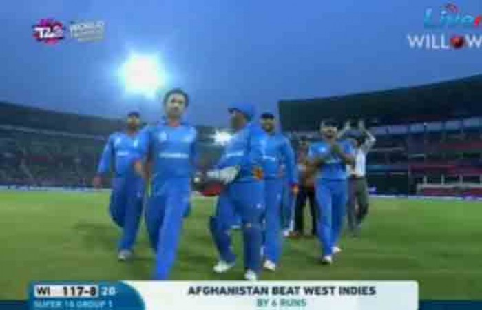 Afghanistan won by 6 runs against West Indies