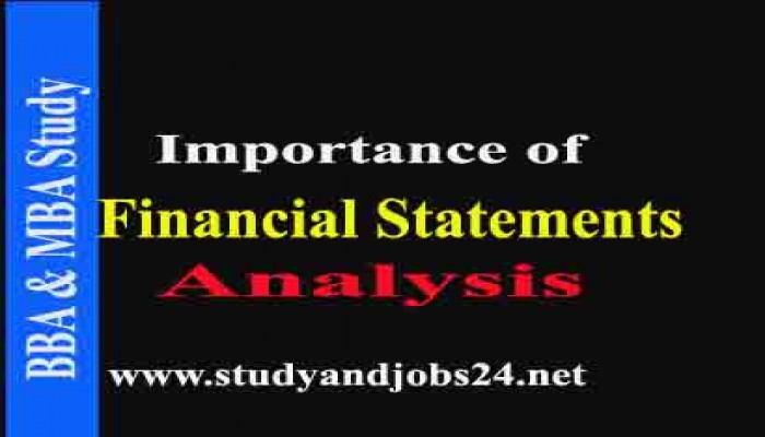 Importance of Financial Statement Analysis