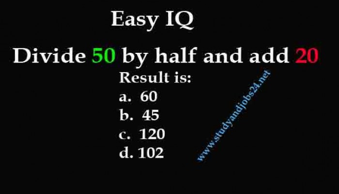 IQ Test: Simple but do not mistake