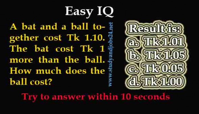 Job IQ: Try to Answer quickly