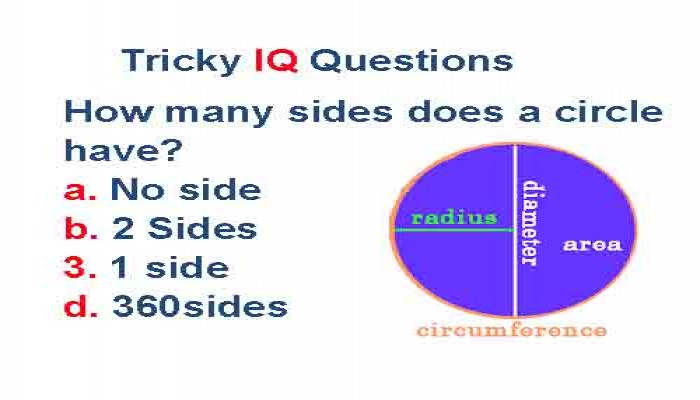 Job IQ: How many sides does a circle have?