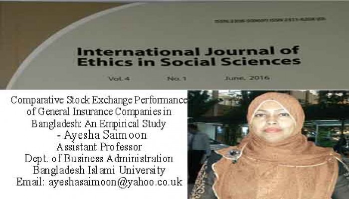 Comparative Stock Exchange Performance of General Insurance Companies in Bangladesh: An Empirical Study